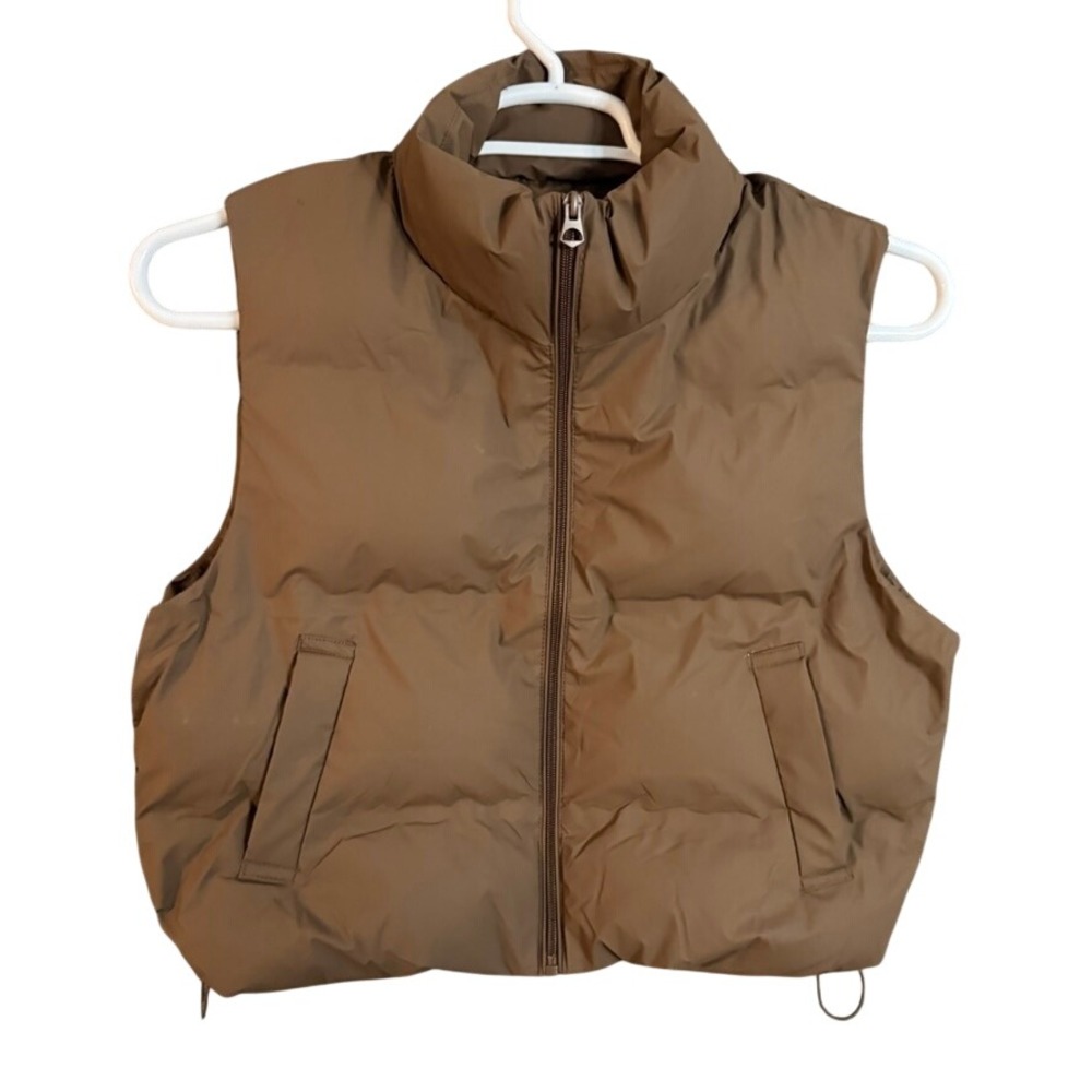 NWT Love Tree Brown Puffer Vest Synthetic Down Water Resistant S/N 5197VN Large